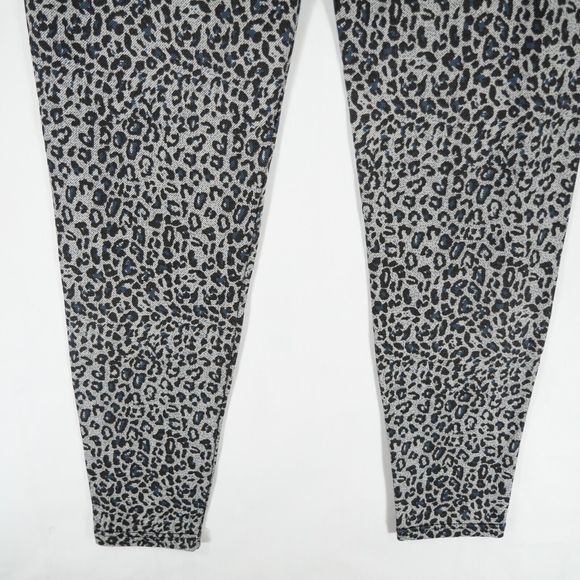 Steve Madden Women's Leopard Print Denim Animal Pattern Stretch Leggings Size M - Picture 8 of 13